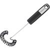 Fackelmann Frusta a spirale 27 cm SENSE, pratico utensile da cucina con parte funzionale in acciaio inox e silicone, frusta per padelle e pentole rivestite (colore: argento/nero), quantità: 1 pezzo