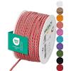 Halbach Seidenbänder Cordoncino premium (fenicottero), larghezza 4 mm, lunghezza 25 m, prodotto in Germania e certificato Öko-Tex, cordoncino in raso lucido in acetato