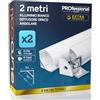 Eurocali 2x Profili Angolari da 2m (4mt) in Alluminio Bianco per Strisce LED Copertura Opaca larghezza max striscia led 10.5mm - 15.8 x 15.8