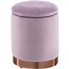 Oresteluchetta Pouf imbottito contenitore OMAHA PINKY