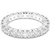 Swarovski Anello da donna Swarovski placcato platino cristallo trasparente taglio rotondo 5257490 (49)