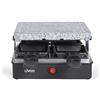 Livoo macchina per raclette 4 persone 600w + pietra per grigliare doc242