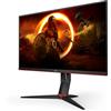 AOC Gaming 27G2SP - Monitor FHD da 27, 165 Hz, 1 ms, FreeSync Premium (1920 x 1080, HDMI, DisplayPort), colore: nero/rosso