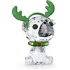 Swarovski Holiday Decorazione Cheers Carlino, con CristalliSwarovski e Metallo Laccato in Verde, Multicolore
