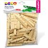 DECO Mezze mollette legno - 72mm - DECO - sacchetto 100 pezzi
