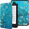 HGWALP Slimshell Custodia per 6 Kobo Clara Colour/Clara BW(2024)/Clara 2E(2022) Rilasciato eReaders, Premium Leggero PU Custodia in Pelle con Auto Sleep/Wake per Kobo Clara Colour 6 pollici-AF