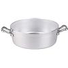 Baldassare Agnelli Pentole Agnelli Linea Family Cooking Alluminio Casseruola Bassa Con Due Maniglie, Argento, 26 cm