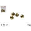 Due Esse Christmas Campanellini oro in Metallo Diametro 2,3cm 14pz