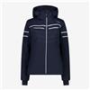 CMP F.lli Campagnolo CMP Giacca da Neve C/Cappuccio in Twill Zip Hood, Donna - N950 (Blue Scuro)