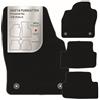 MAT10 - Tappetini Auto Adatti per VW Polo 6 (BJ 09/2017 - 03/2021, Tipo AW) in Velour, Set di 4 tappetini per Auto | qualità Originale Durevole Made in Germany, Nero
