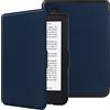 HGWALP Slimshell Custodia per 6 Kobo Clara Colour/Clara BW(2024)/Clara 2E(2022) Rilasciato eReaders, Premium Leggero PU Custodia in Pelle con Auto Sleep/Wake per Kobo Clara Colour 6 pollici-Navy
