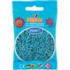 Hama 501 31 - Sacchetto di 2000 Mini Perle, Diametro 2,5 mm, Colore: Turchese