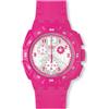 Swatch / Originals Chrono / Huyana / orologio donna / quadrante argentato / cassa plastica / cinturino silicone - SUIP400