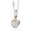 leBebé / Suonamore / ciondolo sonaglino argento con sagome traforate / collanina argento / moschettone argento e oro rosa - SNM006