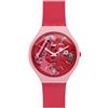 Swatch / Skin / Skinamour / orologio donna / quadrante trasparente / cassa plastica / cinturino silicone - SVOP100