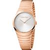 Calvin Klein Whirl / orologio donna / quadrante argentato / cassa e bracciale acciaio e PVD rosato - K8A23646