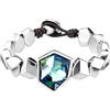 UNOde50 UNO de 50 / Pulseras / bracciale / Iceberg / argento, cuoio e cristallo Swarovski - PUL1679AZUMTL0M