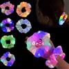 AONAT 6 Scrunchies Capelli LED,Elastico multicolore Luce Fasce per Capelli Luminosi Supporto per Coda Cavallo per Donna Copricapo al Neon Compleanno Elegante alla Moda Accessori di Capelli（6 colori）