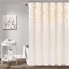 Lush Decor Lillian Shower Curtain Beige