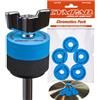 Cympad Blu Chromatics Foam Cymbal Pad Set - Rondelle in schiuma a memoria di forma ad alta densità per migliorare il suono e la durata, adatte a tutti i supporti per piatti - 40/15mm