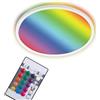 Briloner Leuchten - Pannello LED, plafoniera dimmerabile, lampada da soffitto, RGB, controllo colore, retroilluminazione, controllo remoto, 22 watt, 2.700 lumen, 4.000 Kelvin, bianco, Ø 42 cm