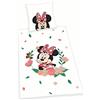 Herding Set Biancheria da Letto Disney Minnie Mouse, Federa 80 x 80 cm, Copripiumino 135 x 200 cm, Con Chiusura a Bottoni, 100% Cotone/Flanella, Multicolore