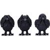 Nemesis Now Three Wise Ravens Unisex Statuetta nero poliresina