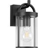 Klighten Lampada da Parete E27 Esterno, Vintage Applique da Parete Industrial, Luci da parete, Lampada da Muro industriale, Per Giardino Portico, 40W Max, Nero, IP44, Non Inclusa Lampadina