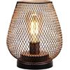 JHY DESIGN Lampada da tavolo a batteria, Lampada senza fili con lampadina LED, Lampada da comodino in metallo, Designer, Lampada a batteria per matrimoni, feste, interni, giardino, esterni