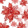 KAHEIGN 36 Pezzi Fiori di Poinsettia di Natale, Glitter Rosso Fiori Artificiali della Stella di Natale Addobbi per L'albero di Natale per Matrimonio Corona di Natale Festa a Casa Decoro (3 Taglia)