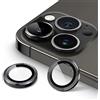 JETech Pellicola Fotocamera per iPhone 14 Pro 6,1 Pollici e iPhone 14 Pro Max 6,7 Pollici, 9H Vetro Temperato Copri Anello Individuale in Metallo, HD Chiaro, 1 Set (Nero Siderale)