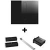 ELICA piano cottura a induzione con cappa filtrante NIKOLATESLA FIT 60 cm e KIT0180522 per uscita diretta posteriore - PRF0167053+KIT0180522