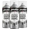 JENOLITE Directorust vernice spray per radiatori | ARGENTO | Finitura lucida | Resistente a 130ºC | Durevole, antigraffio e resistente | Nessun primer necessario | 3 x 400 ml
