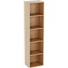 Vida Designs Oxford, Libreria a cubi a 5 Ripiani, in Legno, per esporre e conservare, per Ufficio e Soggiorno, Rovere