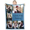 DZWSZ Coperta Personalizzata con Foto Collage, Coperta Estiva, Regali Personalizzati Per Natale, Compleanni, Anniversario Per Mamma Amica Fidanzata Nonna, si Adatta al Divano,Alla Camera Da Letto