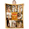 DZWSZ Coperta Personalizzata con Foto Collage, Coperta Estiva, Regali Personalizzati Per Natale, Compleanni, Anniversario Per Mamma Amica Fidanzata Nonna, si Adatta al Divano,Alla Camera Da Letto