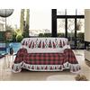 Il Gruppone Passione Casa Telo Arredo Made in Italy in Cotone Grandfoulard Copritutto Copridivano Copriletto-Teli Sofà Arredatutto-Drappeggio-Arazzo-Copridivano Grand Foulard Letto - Singolo - Canada Rosso