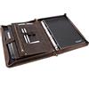 Roberto Romano 48213 - Raccoglitore ad anelli in pelle Hunter con scomparto per tablet, formato DIN A4, portadocumenti, formato ca. 36 x 27,5 x 5 cm, colore: Marrone