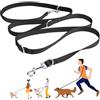 oneisall guinzagli guinzaglio per cani Doppi - 2.5 metri - regolabile guinzaglio a spalla in nylon per Cane di Taglia Piccola Media e Grande