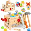 Vanplay Giochi in Legno Cassetta Attrezzi Bambini Attrezzi Giocattolo Giochi Educativi in Legno Regalo di Natale per Bambini Ragazzo Ragazza 2 3 4 5 Anni (30 Pezzi)