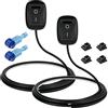Gebildet 2pcs 12V-230V/10A SPST Interruttore a Pulsante Tipo Pasta a Forma di Goccia d'acqua, Interruttore Spento/acceso per Luci Fendinebbia, Luci al Neon, Barra Luminosa a LED (con Cavo da 1m)
