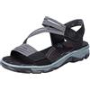 Rieker 68871, Sandali da Trekking Donna, Nero, 41 EU