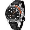 RollsTimi Orologio Meccanico da Uomo - Lancetta delle Ore, Sub in Acciaio Luminoso, Movimento Giapponese, Vetro Zaffiro, Calendario, Display Fashion Business NH35 1667