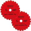LSHUZIYU, 2Pez-Set, 200x2mm-24T, Foro Centrale 25.4mm Con Rondella 22.23-20-16mm, Lama per Decespugliatore, Disco per Decespugliatore.