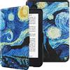 HGWALP Slimshell Custodia per 6 Kobo Clara Colour/Clara BW(2024)/Clara 2E(2022) Rilasciato eReaders, Premium Leggero PU Custodia in Pelle con Auto Sleep/Wake per Kobo Clara Colour 6 pollici-SS