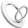 Lamicall Anello Cellulare Magnetico, Impugnatura Supporto per MagSafe - 360 ° Rotazione, con Anello-Metallo, Portacellulare Staccabile per iPhone 17 16 15 14 Pro Max Plus, Telefono Android - Bianco
