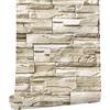 myforHD Carta da Parati Autoadesiva Mattone Vintage Decorativo Sfondo Adesivo Vinile Finta Pietra 44cmx600cm Mattoni Pellicola Adesiva Lavabile Paraschizzi Cucina Rimuovibile