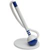 OFFICER PRODUCTS Penna a sfera con filo telescopico, colore dell'inchiostro blu/penna a sfera/autoadesiva/colore: blu/bianco, 1 pezzo (1 pezzo)