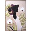 DRW Quadro su tela stampata rettangolare con sagoma da donna multicolore 80 x 4 x 120 cm