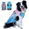 EASTLION Cappotto per Cani Giacca Calda Impermeabile Riflettente Tuta da Neve con Imbracatura Staccabile per Cani di Taglia Media Rosa-Azzurro 2XL